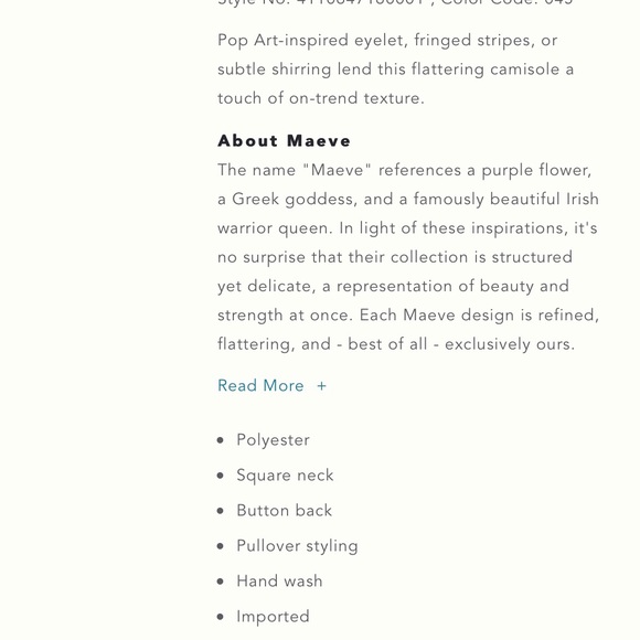 Anthropologie Blue Quinn Textured Cami Plus 22 W - Picture 5 of 5